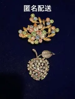 ブローチ ヴィンテージ 2点セット