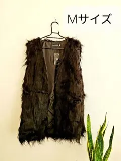 【新品未使用、匿名配送】ファージレ M ベスト 黒 ブラック 韓国