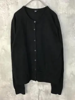 UNIQLO ユニクロ 長袖 カーディガン XLサイズ 黒のサムネイル