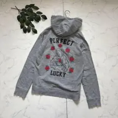 7352✾ロデオクラウンズ✾スウェットパーカー【M】グレー/バックビッグプリント