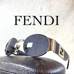 希少/ヴィンテージ】FENDI フェンディ サングラス FFロゴ メダル装飾