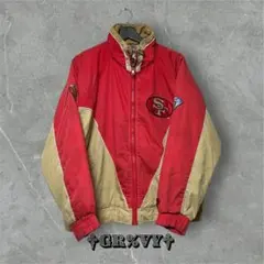 90svintageProprayerNFLSF49ERS中綿ジャケットブルゾン