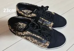 VANS ヒョウ柄 ブラック 23cmのサムネイル