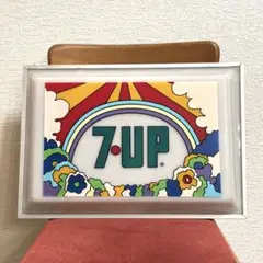 71年　セブンアップ　7up アドバタイジング　シールサイン　ピーターマックス 71年 セブンアップ 7up アドバタイジング シールサイン ピーター