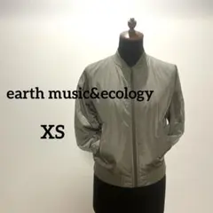 earth music&ecology MA-1 カーキXS