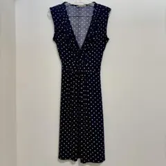 【美品】ネイビードットワンピース