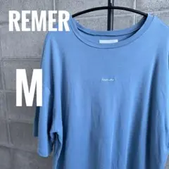 【REMER/リメール】半袖 Tシャツ M ライトブルー 水色 オーバーサイズ