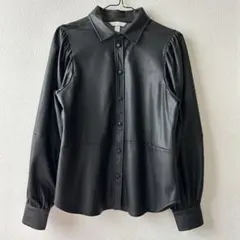 H&M レザーシャツ