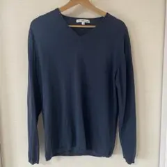 Green label relaxing ネイビー Vネック Lサイズのサムネイル