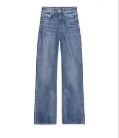 ZARA TRF ワイドレッグハイウエスト フルレングスジーンズのサムネイル