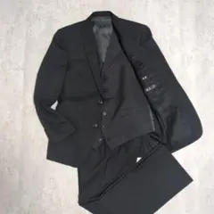 スーツ　セットアップ　3ピース　ウール　シルク　A4　フォーマル　冠婚葬祭