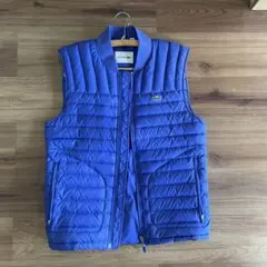 LACOSTE 青 ダウンベスト