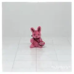 モールアート　うさぎ　ラズベリーショコラ　ハンドメイドミニチュアぬいぐるみ
