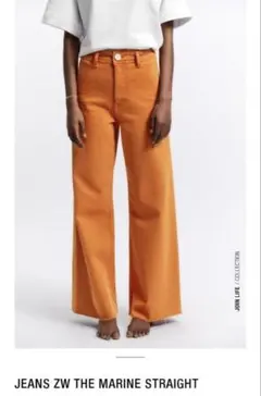ZARA MARINE STRAIGHT オレンジ　34