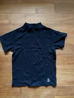 smoothyモックネック半そでTシャツ　ブラックのサムネイル