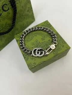gucci ダブルG クリスタル ブレスレット