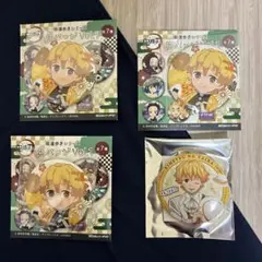 鬼滅の刃 我妻善逸 缶バッジ 4個セット