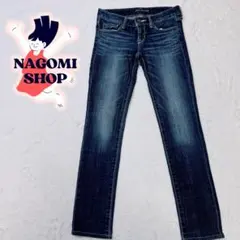 ブラックバイマウジー　デニムパンツ　インディゴブルー　カジュアル　シンプル　M