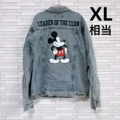 【美品】ディズニーストア　ミッキー　デニムジャケット　2L ヴィンテージ