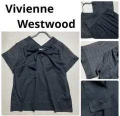 ヴィヴィアン/Vivienne Westwood ボウタイリボンブラウス　黒 Vivienne Westwood - ヴィヴィアン ボウタイ リボン チェック