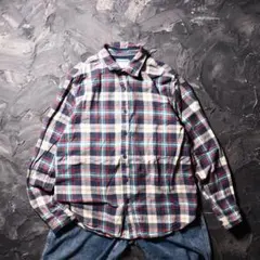 DENIM&FLOWER ネルシャツ チェック　コットン