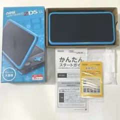 Newニンテンドー2DS LL ブラック ターコイズ 本体 黒 青 ブルー