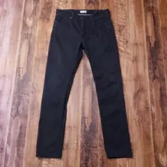 グローバルワーク ストレッチパンツ 黒 カジュアル メンズ L ブラック RE2