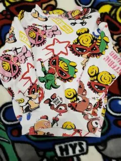 ヒスミニ　ラクガキ総柄トレーナー105　裏起毛　綺麗です