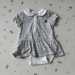 POLO ストライプロンパース 50-60cm