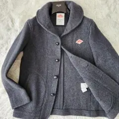 【美品】ダントン ピーコート ウール ライトパイル ラウンドカラー ジャケット