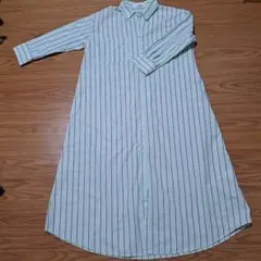 frames RAY CASSINレイカズン　ストライプ 長袖シャツワンピース