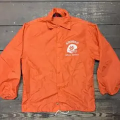 【至高の1着】80s USA製 Pla-Jac コーチジャケット S オレンジ