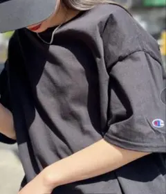 Champion 黒 半袖Tシャツ Lサイズ