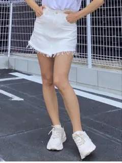 エゴイスト/インナー付き ダメージデニムスカート