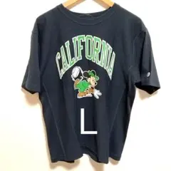 チャンピオン　Ｌ　Tシャツ　リバースウィーブ　紺