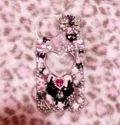 ピンク スマホケース デコ電 ゴテゴテ 地雷系 姫ギャル 平成女児 量産型