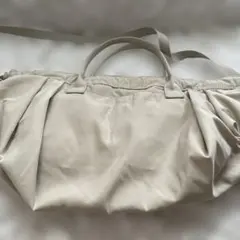 ドローストロングバッグ　アイボリー　ユニクロ