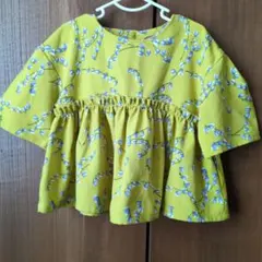 花柄イエローシャツ・ブラウス