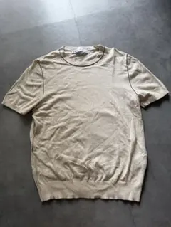 ZARA ベージュ ニット 半袖 トップス