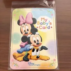【新品未使用】Disney My Baby's Card 手形 足形 カードのサムネイル