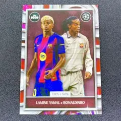 激レア【ヤマル＆ロナウジーニョ】バルセロナ　TOPPS　DECO　インサート