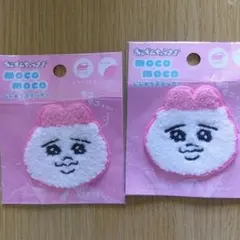 未使用】不二家 ペコちゃん MOCOMOCO イニシャル刺繍ステッカー S
