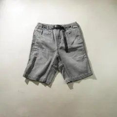 gramicci デニムハーフパンツ Gショーツ ダークグレー/KW117