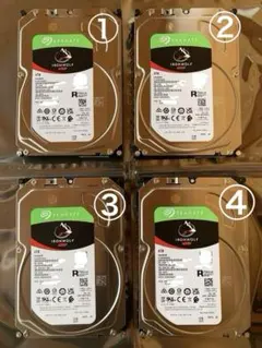 《在庫ラスト》Seagate IronWolf 4TB HDD 4台セット