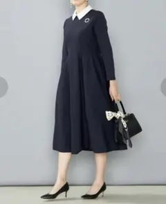 組曲 ダブルクロスストレッチ ノーカラーコート 新品タグ付き - メルカリ