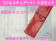 【ジルスチュアート】婚姻届 & エコバッグ　２点セット　大切な人へのプレゼントに