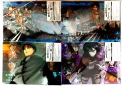 進撃の巨人 リヴァイ ミカサ エレン クリアファイル SEGA 限定品 非売品