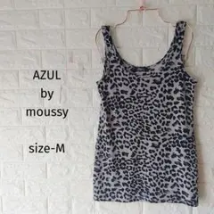 300円〜 AZUL by moussy レオパード　タンクトップ M ヒョウ柄のサムネイル