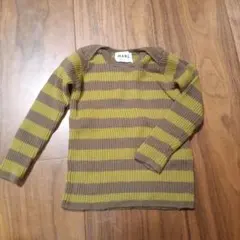 MABLI 12M ニットセーター オリーブグリーンとブラウン