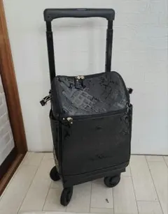 スワニー　ショッピングカート　swany エナメル　ブラック 黒